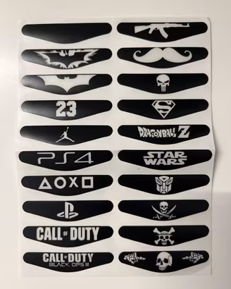 Adesivi/sticker per lightbar controller ps4