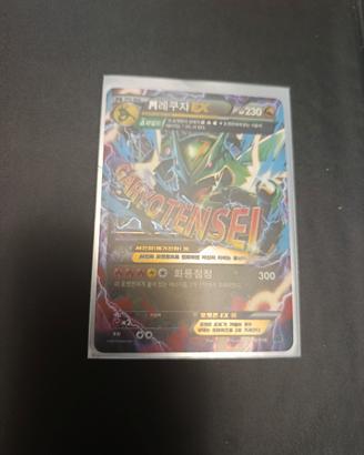 carta Pokemon con busta protettiva 