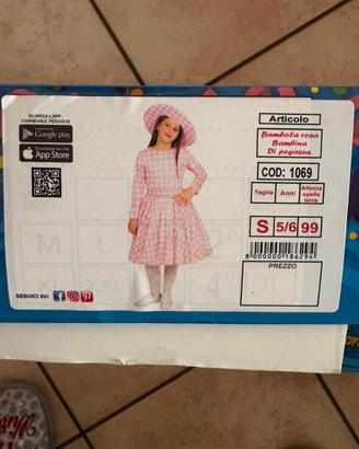 Vestito di carnevale barbie