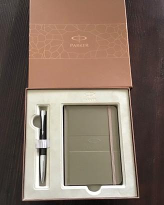 Set penna agenda parker in confezione originale