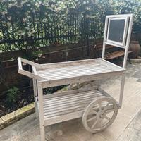 carrello da giardino decapato 