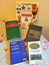 LOTTO 5 LIBRI IMPARARE LINGUA ITALIANA LINGUAGGIO
