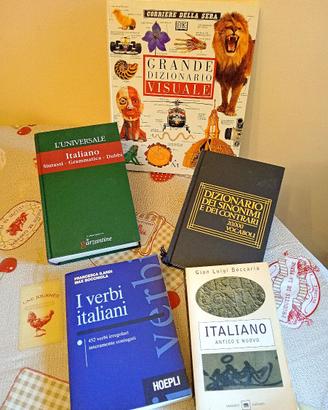 LOTTO 5 LIBRI IMPARARE LINGUA ITALIANA LINGUAGGIO