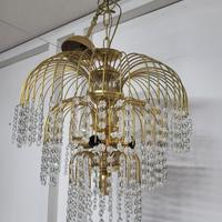 Lampadario anni 80 con swarovski