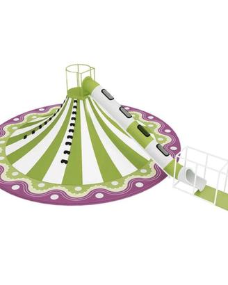 Parco Giochi Scivolo Vulcano e Arrampicata