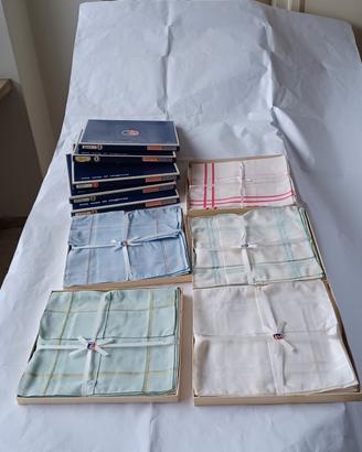 Set Fazzoletti nuovi cotone alta qualità 34x34cm