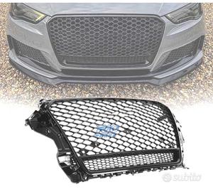 GRIGLIA PER AUDI A3 8V 12-16 LOOK RS3 NERO LUCIDO 