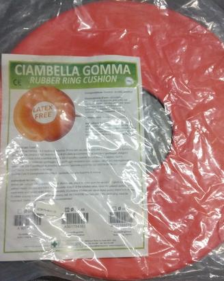 Cuscino ortopedico, ciambella in gomma
