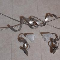 Tris Lampade Rossini Vetro Lavorato come nuove