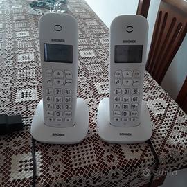 Brondi Gala Twin Telefono Cordless, Bianco

