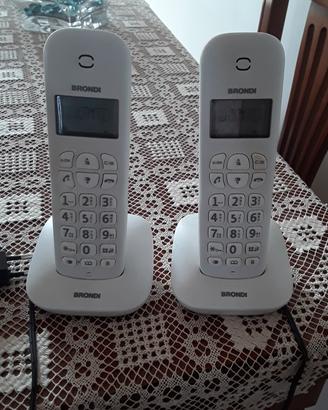 Brondi Gala Twin Telefono Cordless, Bianco

