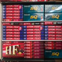 LOTTO 63 AUDIOCASSETTE VERGINI TDK SONY MAXELL