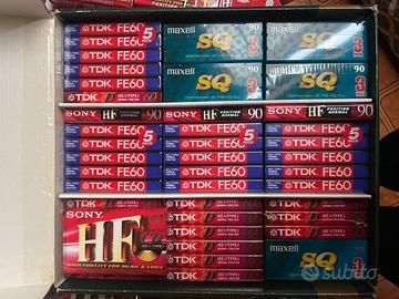 LOTTO 63 AUDIOCASSETTE VERGINI TDK SONY MAXELL
