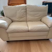 Divano   2 posti in vera pelle