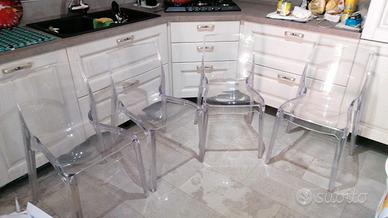 Sedie MODELLO KARTELL Policarbonato design Set 4