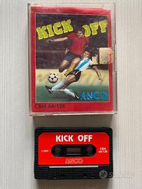 Gioco Kick Off per Commodore 64/128  cassetta 1989