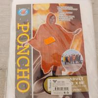 Poncho colore bianco 127 cm x 203,2 cm