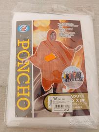 Poncho colore bianco 127 cm x 203,2 cm