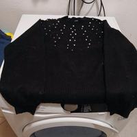 Maglia nera da donna gas