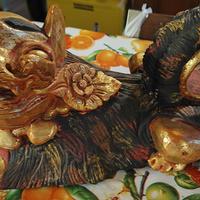 Coppia di Cani Cinesi decorati a mano