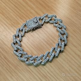 Bracciale stile Cubano color Argento Unisex