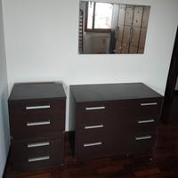 Comò/comodini/specchiera 