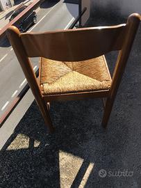 sedie in legno e paglia