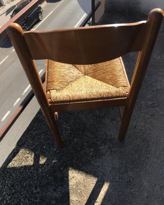 sedie in legno e paglia