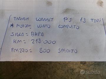 Motore usato completo transit connect 1^s 1.8 tddi