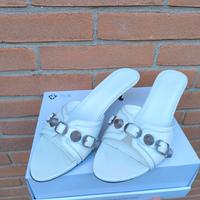 Balenciaga Sandali alla schiava cagole in pelle