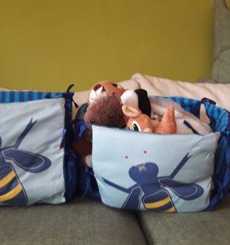 Contenitori in stoffa porta giochi