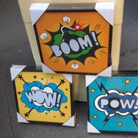 Insegne luminose pop style fumetti