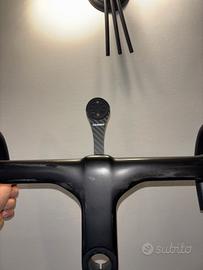 Manubrio Integrato in carbonio CUBE 120x380