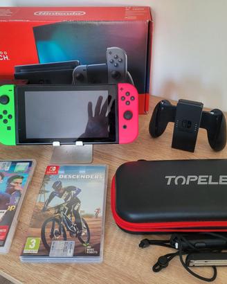 Nintendo switch v2 + giochi e accessori 