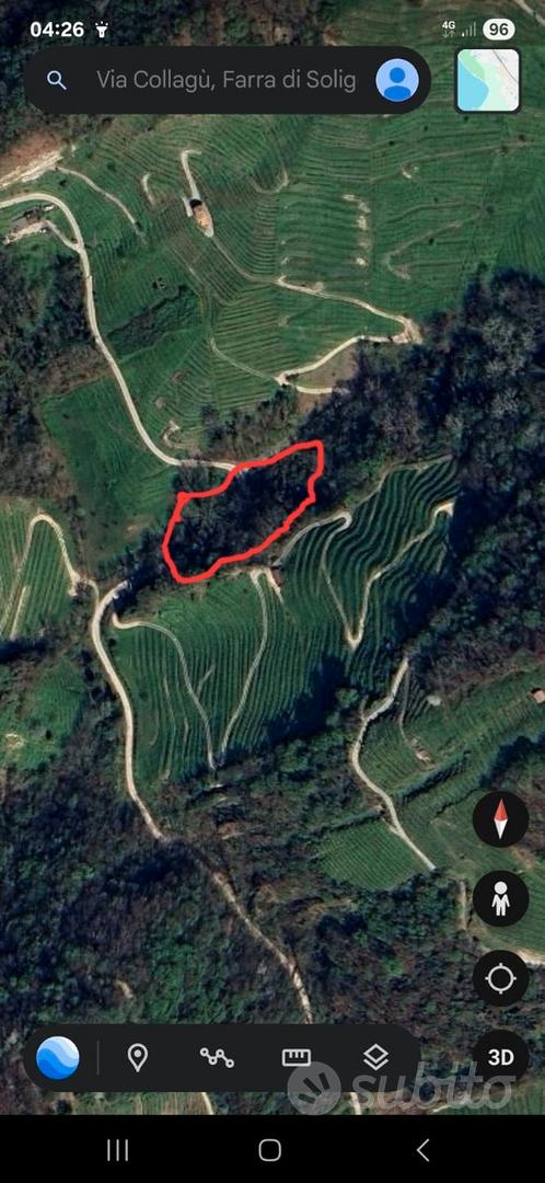 Terreno boschivo Farra di Soligo - Vista 2