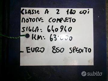 Motore mercedes classe a 180 cdi tipo 640940