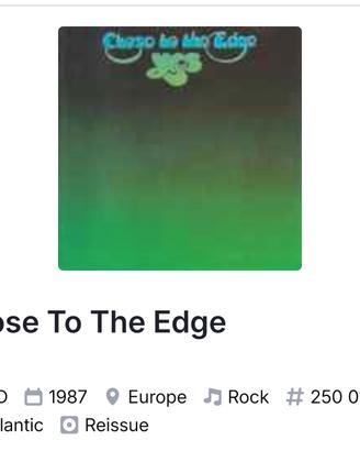 CD Close To The Edge Yes 