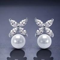 Orecchini con Perla e Zirconi Luxury Nozze
