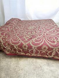 Copriletto/ tovaglia antica a tombolo 