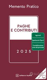 MEMENTO PAGHE e CONTIBUTI 2025 appena uscito