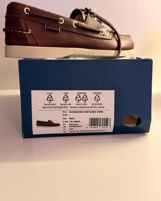 Sebago Docksides Portland CRMX Brown Burgundy 41R