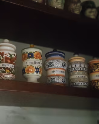 n.22 barattoli ceramica da collezio