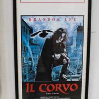 Quadro con cornice poster cinema Il Corvo