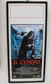 Quadro con cornice poster cinema Il Corvo