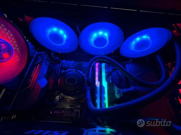 pc fisso postazione completa, perifieriche incluse