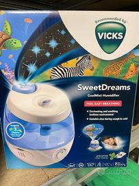 Umidificatore bambini Vicks con proiettore luci