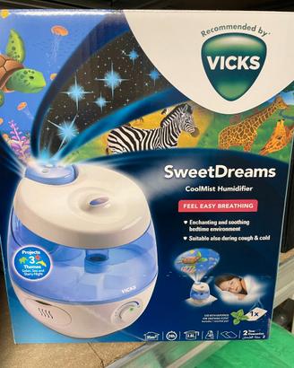 Umidificatore bambini Vicks con proiettore luci