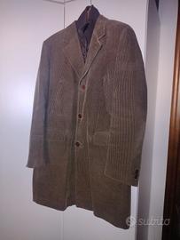 cappotto uomo velluto a coste marrone tg.52