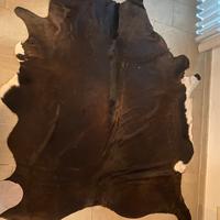 Tappeto in pelle di mucca marrone, KOLDBY