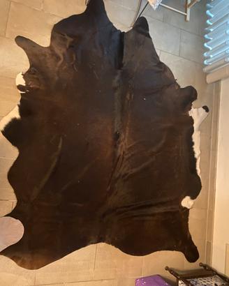 Tappeto in pelle di mucca marrone, KOLDBY